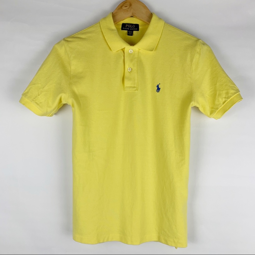Ralph Lauren Polo Yellow Boys Shirt Size M (10-12) - Picture 1 of 4